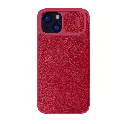 Zastitna futrola Nillkin Qin Pro - iPhone 15 6.1 crvena.