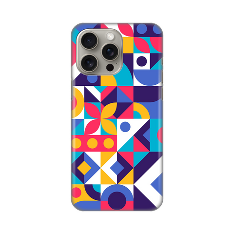 PRINT silikonska futrola skin (ultra tanka) - iPhone 15 Pro Max 6.7 Colorful Mosaic.