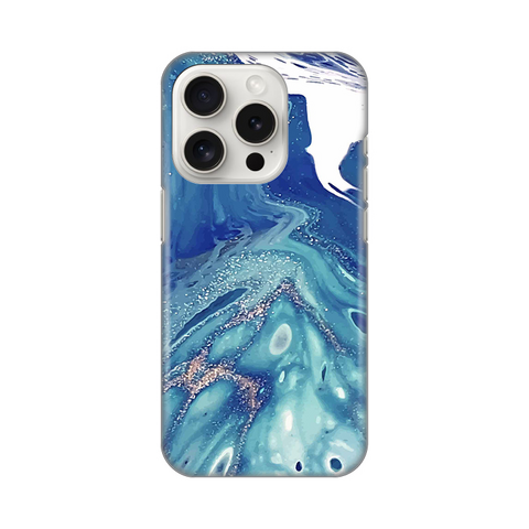 PRINT silikonska futrola - iPhone 15 Pro 6.1 Blue Marble.