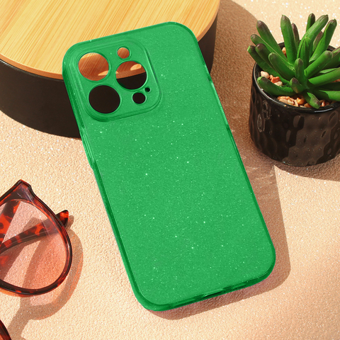Zastitna futrola Sparkle Dust - iPhone 15 Pro 6.1 zelena.