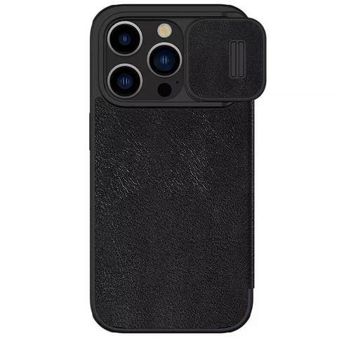 Zastitna futrola Nillkin Qin Pro - iPhone 15 Pro 6.1 crna.