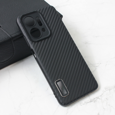 Zastitna futrola Carbon Stripe - Huawei Honor X7a crna.