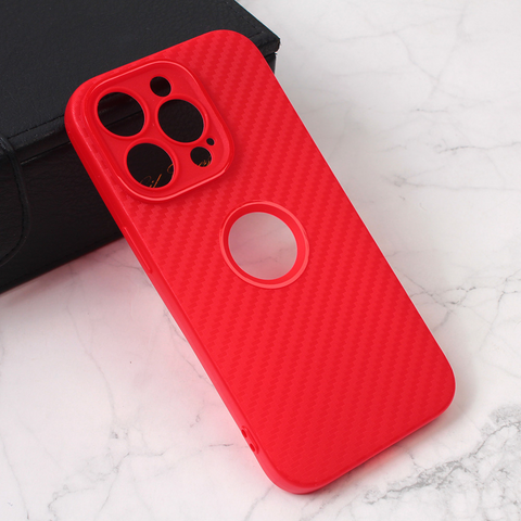 Zastitna futrola Carbon Stripe - iPhone 14 Pro crvena.