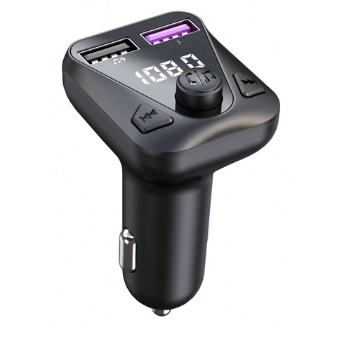 FM transmiter C43 USB, QC 3.0 Bluetooth 5.0, Slusalica (handsfree) crni.