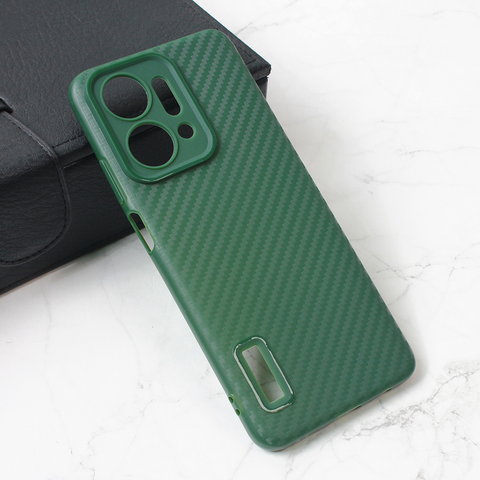 Zastitna futrola Carbon Stripe - Huawei Honor X7a zelena.