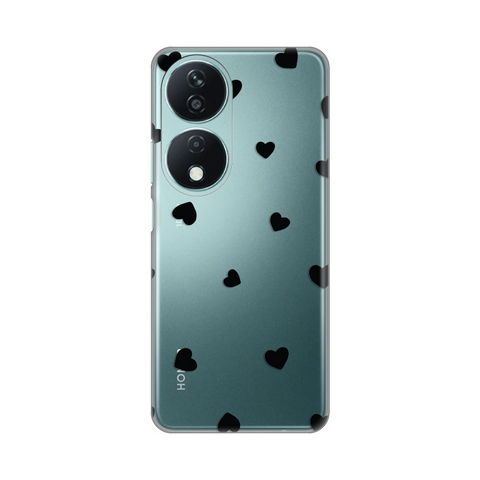 PRINT silikonska futrola skin (ultra tanka) - Huawei Honor X7b Hearts.