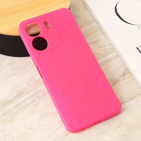 Teracell GIULIETTA silikonska futrola - Xiaomi Redmi 13C mat pink.