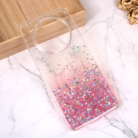 Zastitna silikonska futrola Glitter - Xiaomi Redmi A3 roze.