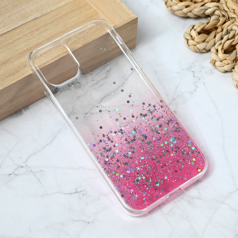 Zastitna silikonska futrola Glitter - iPhone 11 6.1 roze.