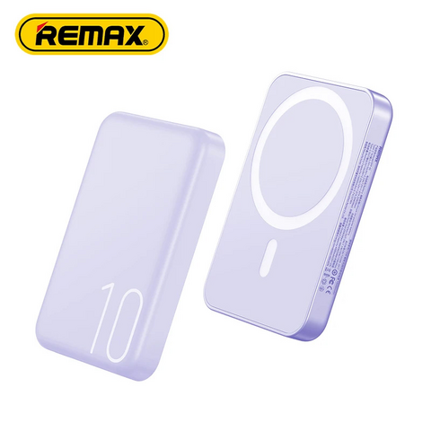 Back Up baterija (univerzalna) Magsafe REMAX Usion Series RPP-65 PD 20W + QC 15W Fast Charging 10000mAh ljubicasti.