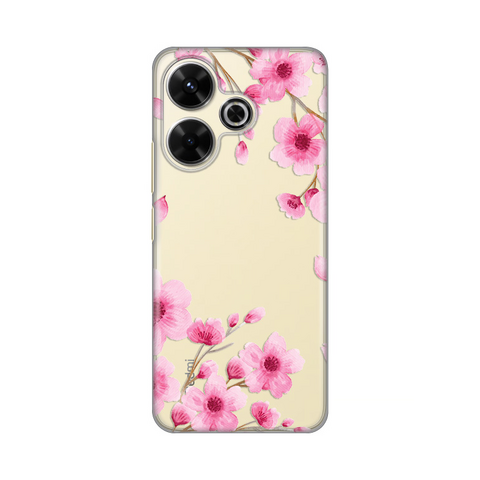 PRINT silikonska futrola skin (ultra tanka) - Xiaomi Redmi 13 Rose Flowers.