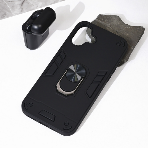 Zastitna futrola Hard Ring - iPhone 16 Plus 6.7 crna.