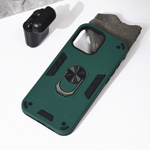 Zastitna futrola Hard Ring - iPhone 16 Pro Max 6.9 tamno zelena.