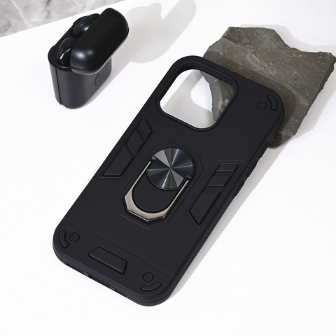 Zastitna futrola Hard Ring - iPhone 16 Pro crna.