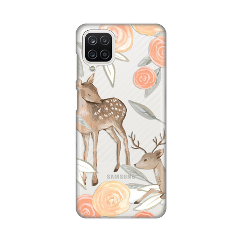 PRINT silikonska futrola skin (ultra tanka) - Samsung A125F Galaxy A12 Flower Deer.