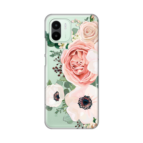 PRINT silikonska futrola skin (ultra tanka) - Xiaomi Redmi A1/Redmi A2 Luxury Pink Flowers.