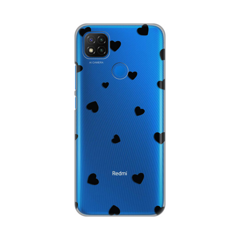 PRINT silikonska futrola skin (ultra tanka) - Xiaomi Redmi 9C/Redmi 10A Hearts.