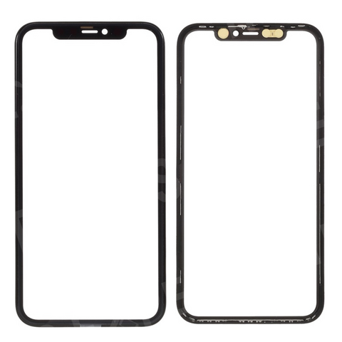 Staklo touchscreen-a + Okvir za Iphone 11 Crno (Crown Quality).