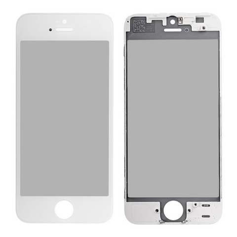 Staklo touchscreen-a+frame+OCA+polarizator - iPhone 5 belo CO.