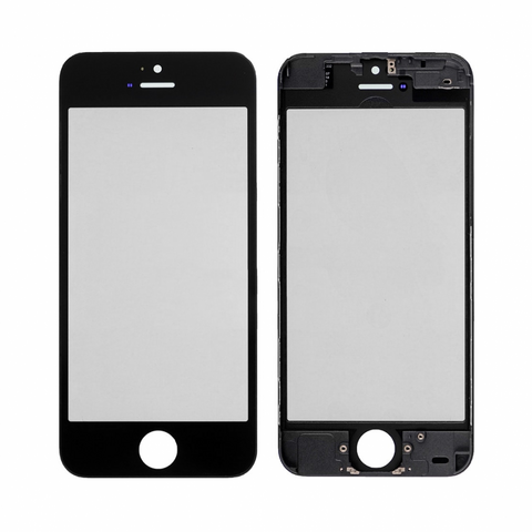 Staklo touchscreen-a+frame+OCA+polarizator - Iphone 5C crno CO.