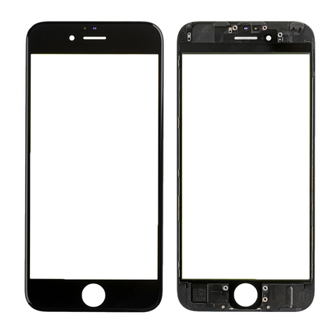 Staklo touchscreen-a+frame+OCA - Iphone 6S 4,7 crno AAA.