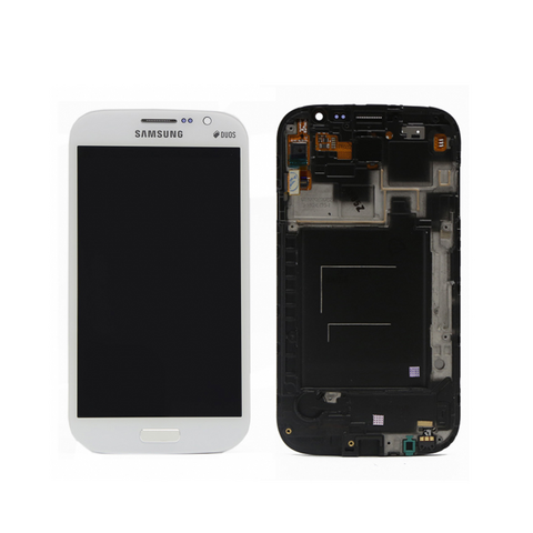 LCD ekran (displej) - Samsung i9080/Galaxy Grand+touch screen+frame beli.