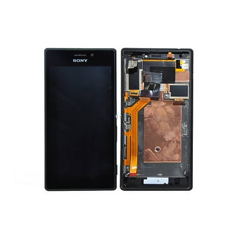 LCD ekran (displej) - Sony Xperia M2/D2303/D2305+touch screen+frame crni.
