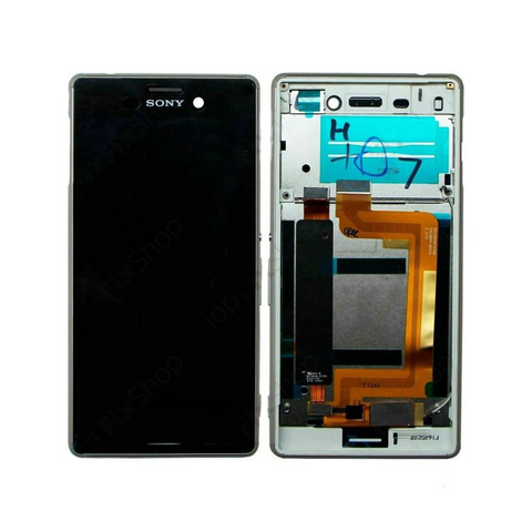 LCD ekran (displej) - Sony Xperia M4 Aqua/E2303+touch screen crni+frame zlatni SPO SH.