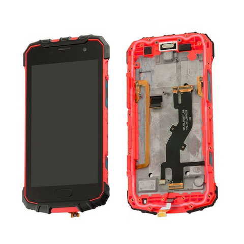 LCD ekran (displej) - Ulefone ARMOR 2S+touch screen+frame crno-crveni.