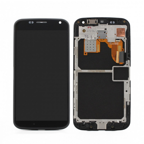 LCD ekran (displej) - Motorola Moto X(2013)+touch screen+frame crni.