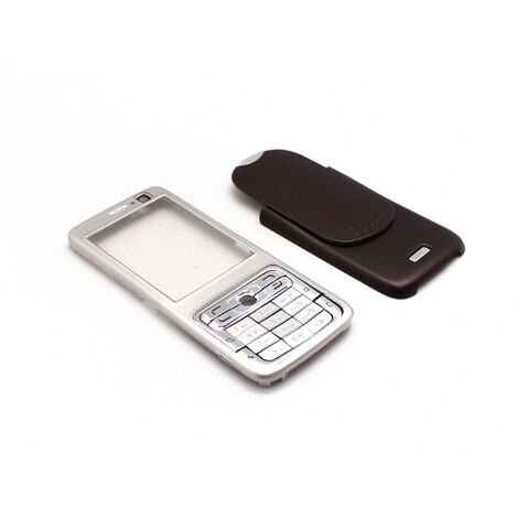 Maska (kuciste, oklop) - Nokia N73 siva sa tastaturom.