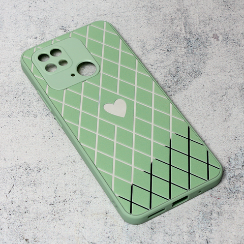 Zastitna futrola Diamond Heart - Xiaomi Redmi 10C svetlo zelena.