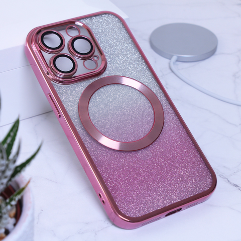 Zastitna futrola Shine Magsafe - iPhone 14 Pro roza.