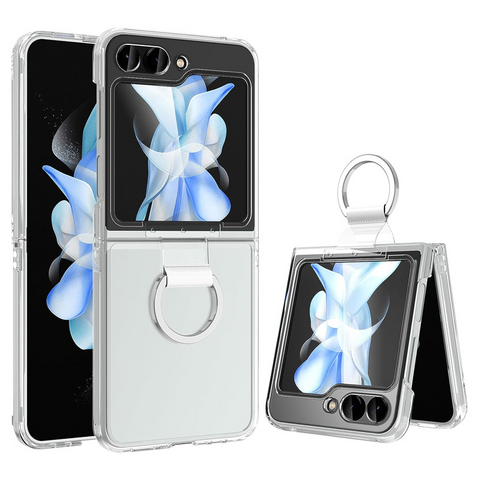 Zastitna futrola Elegant Fold Ring - Samsung F731B Galaxy Z Flip 5 5G Transparent.