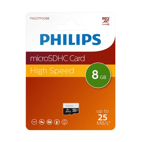 Memorijska kartica PHILIPS Micro SD 8GB V10 ULTRA SPEED (FM22TF008B/93) (MS).