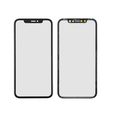 Staklo touchscreen-a + okvir + OCA - Iphone XR Crno (Crown Quality).