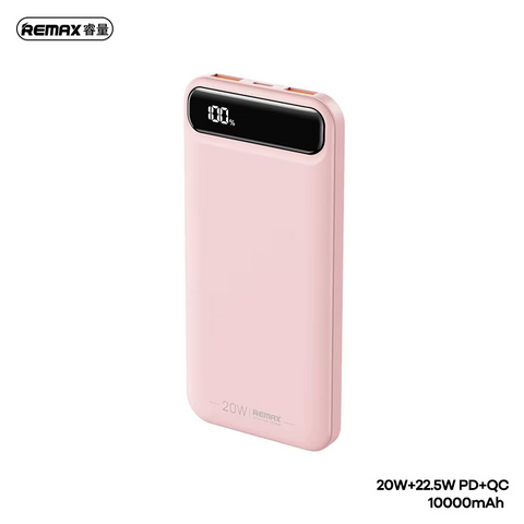 Back Up baterija (univerzalna) REMAX Bole Series RPP-520 PD20W+QC22.5W Fast Charging 10000mAh pink.