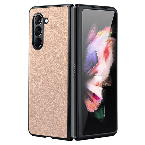 Zastitna futrola Leather Fold - Samsung F946 Galaxy Z Fold 5 5G krem.