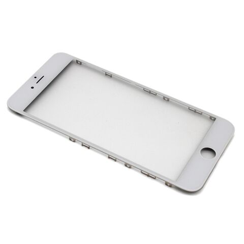 Staklo touchscreen-a - iPhone 6s Plus + okvir + OCA stiker (Crown Quality) beli (MS).