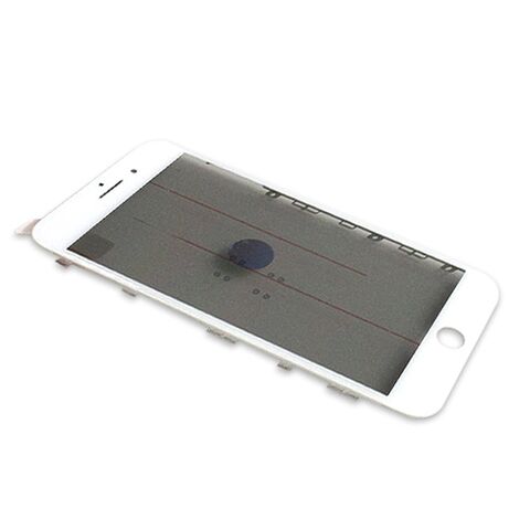 Staklo touchscreen-a - Iphone 8 Plus sa frejmom + oca I polaroid beli ORG (MS).