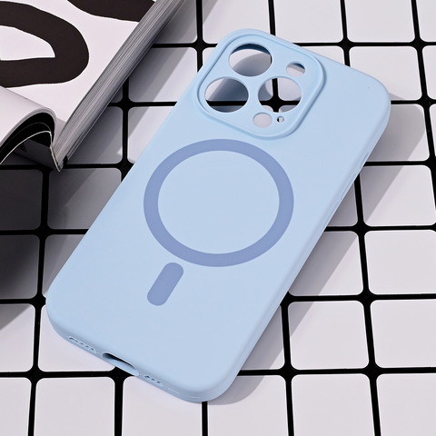 Zastitna futrola Magsafe Pure color - iPhone 15 Pro 6.1 svetlo plava.