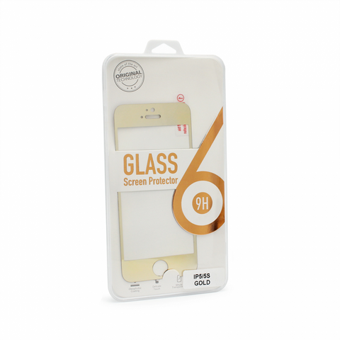 Tempered glass (zastitno staklo za ekran) - iPhone 5 zlatni.