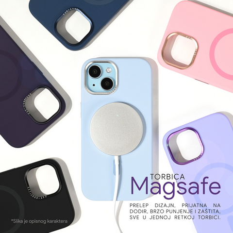 Zastitna futrola Magsafe - iPhone 11 6.1 tamno ljubicasta.