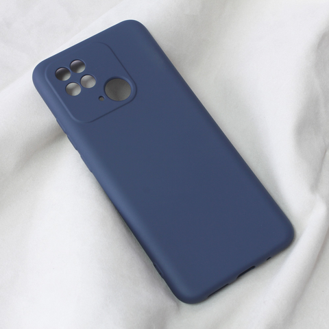 Zastitna futrola Teracell Soft Velvet - Xiaomi Redmi 10C tamno plava.