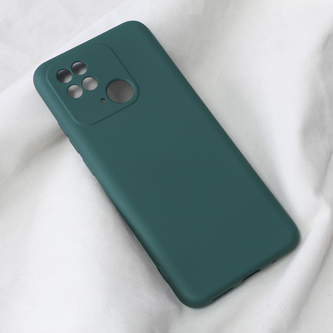 Zastitna futrola Teracell Soft Velvet - Xiaomi Redmi 10C tamno zelena.