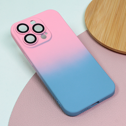 Zastitna futrola Rainbow Spring - iPhone 14 Pro roze plava.