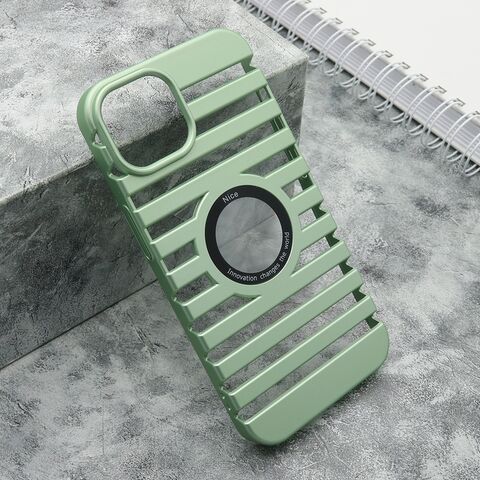 Zastitna futrola LINES LOGO CUT - iPhone 14 (6.1) mint (MS).