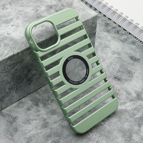 Zastitna futrola LINES LOGO CUT - iPhone 13 (6.1) mint (MS).