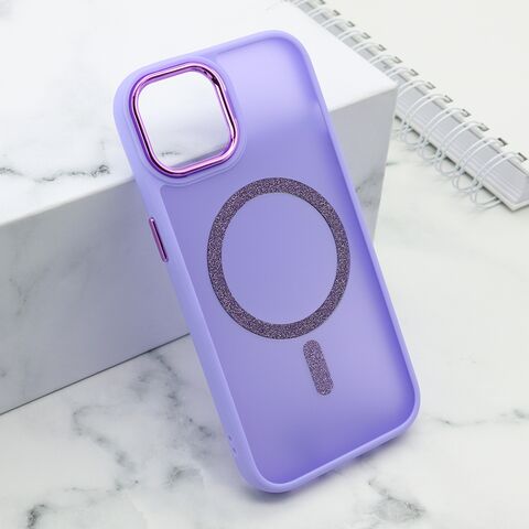 Zastitna futrola SHINING MAGSAFE - iPhone 15 ljubicasta (MS).
