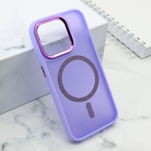 Zastitna futrola SHINING MAGSAFE - iPhone 15 Pro (6.1) ljubicasta (MS).